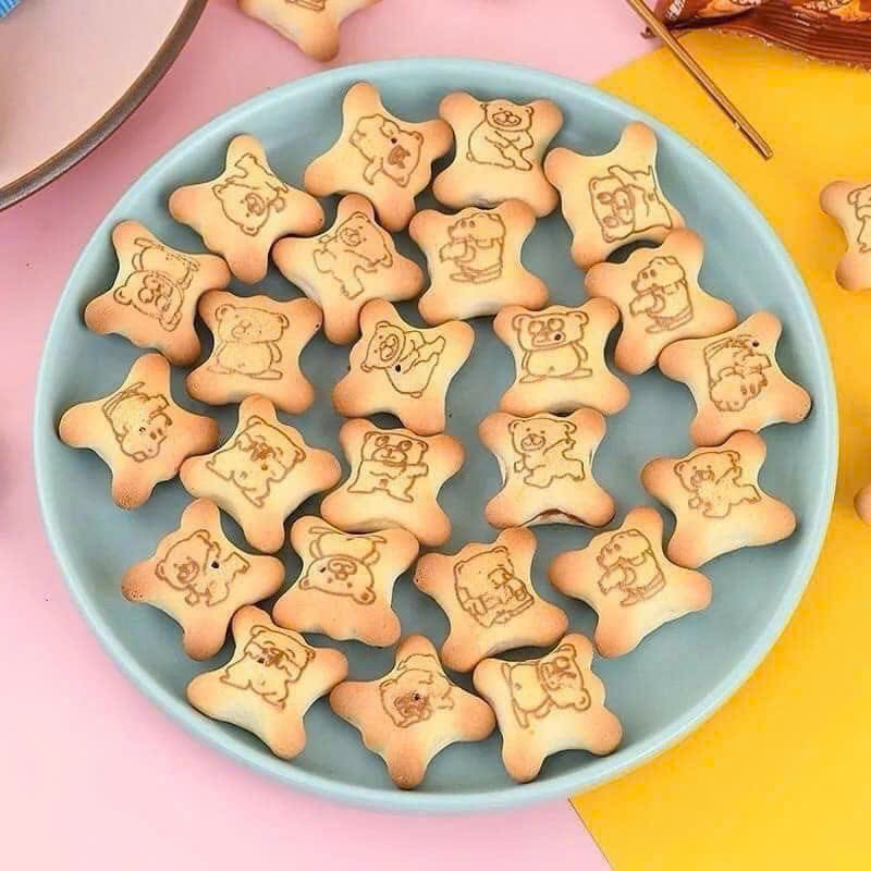 SÉT 1KG BÁNH GẤU NHÂN KEM