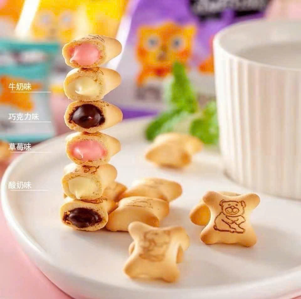 SÉT 1KG BÁNH GẤU NHÂN KEM