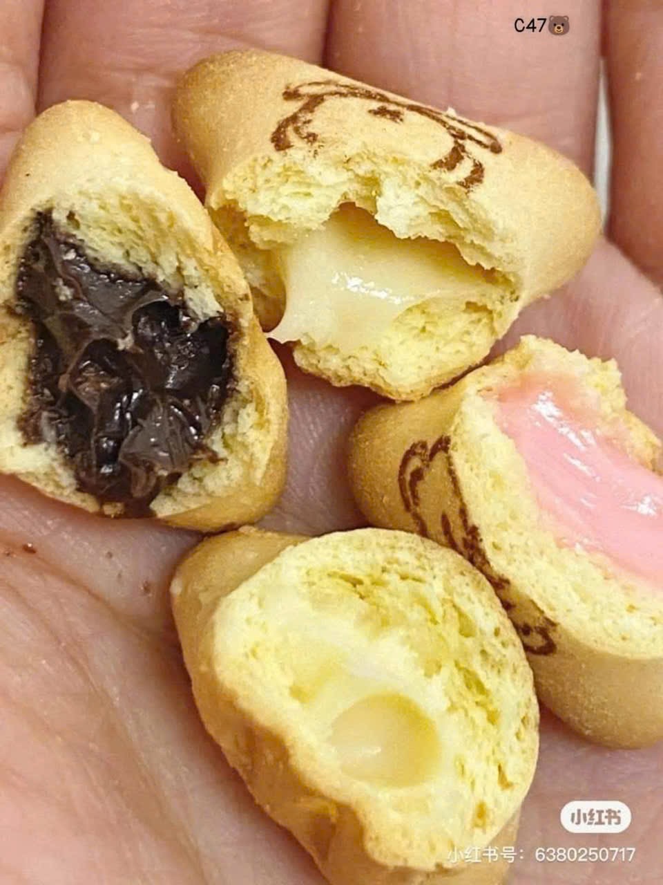 SÉT 1KG BÁNH GẤU NHÂN KEM