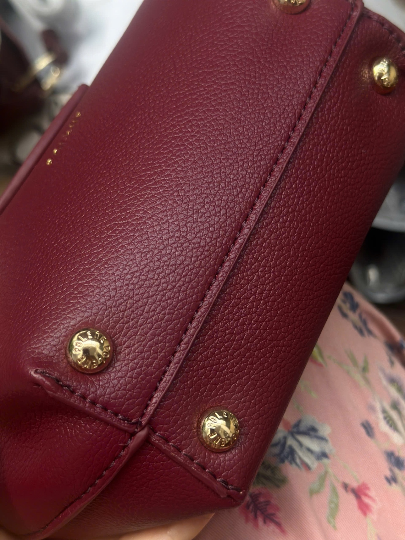 TÚI XÁCH POLENE BURGUNDY XUẤT XỊN