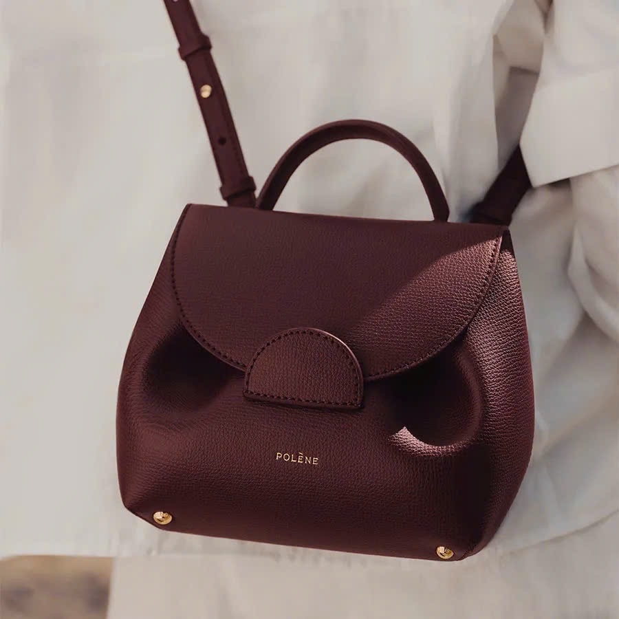 TÚI XÁCH POLENE BURGUNDY XUẤT XỊN