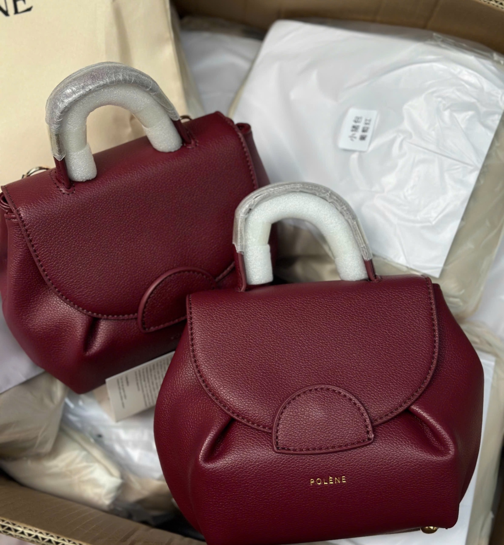 TÚI XÁCH POLENE BURGUNDY XUẤT XỊN