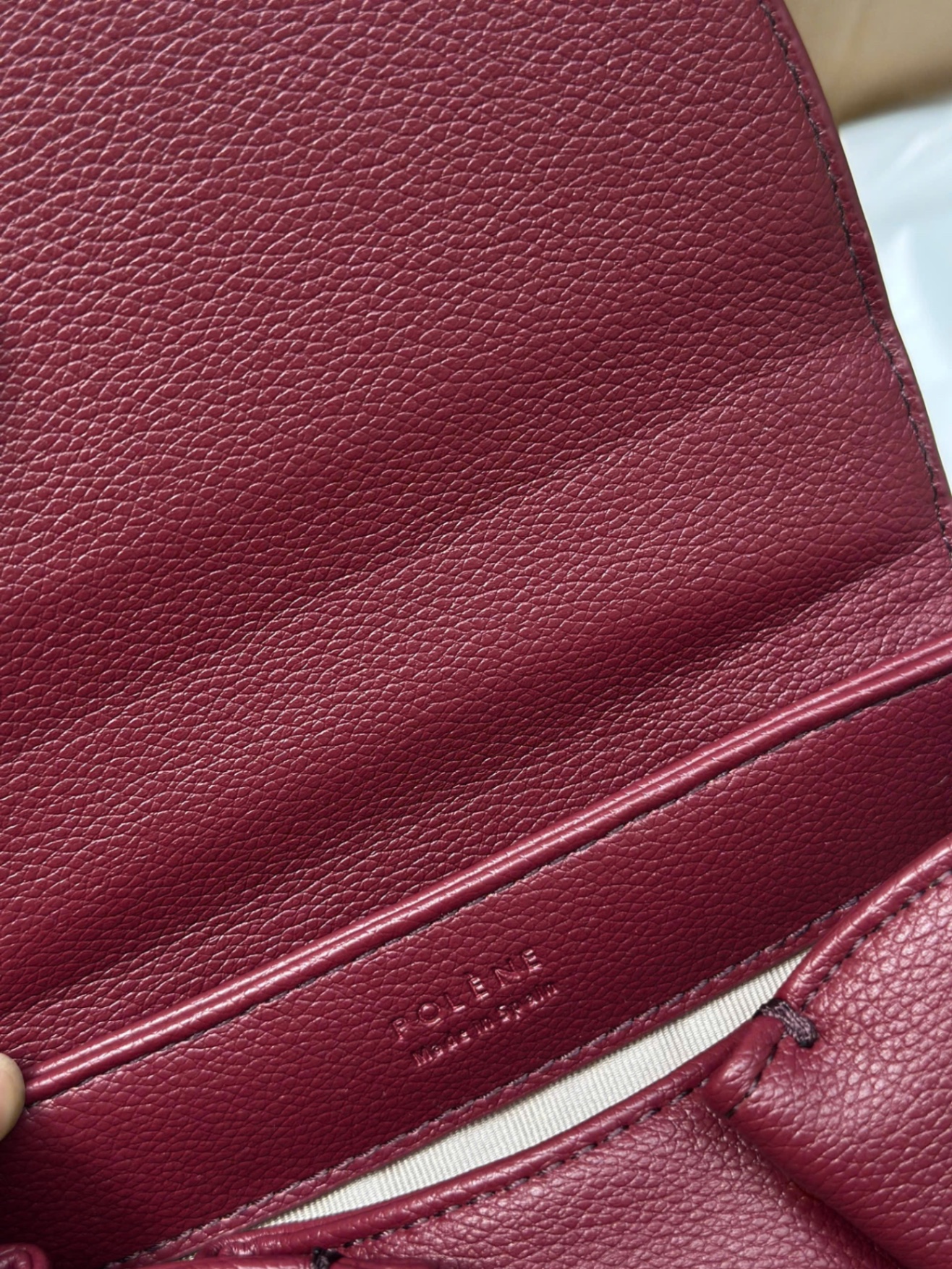 TÚI XÁCH POLENE BURGUNDY XUẤT XỊN