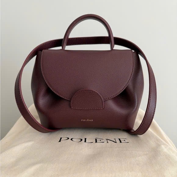 TÚI XÁCH POLENE BURGUNDY XUẤT XỊN