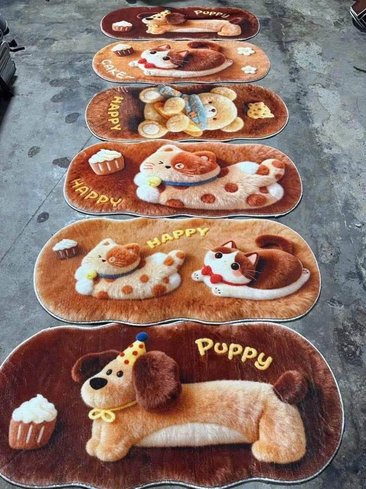 THẢM LÔNG 3D HÌNH CÚN