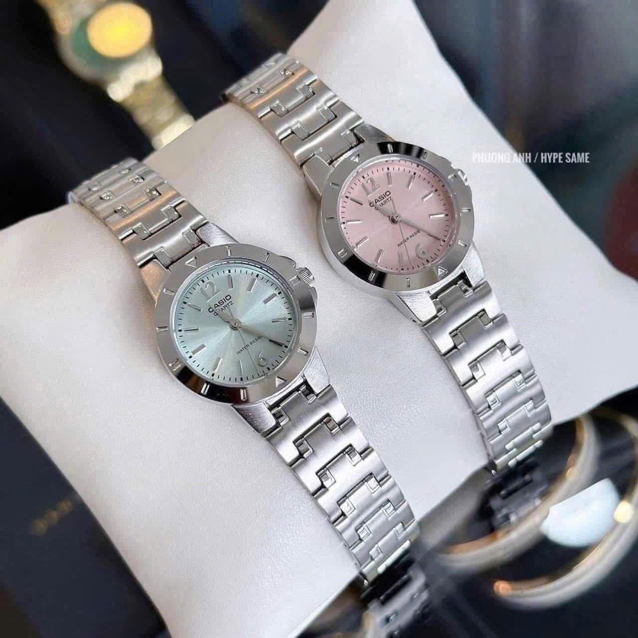M1312 - ĐỒNG HỒ CASIO MẶT TRÒN DÂY BẠC