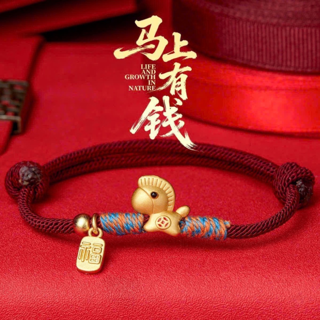 DÂY CHARM NGỰA CHỈ ĐỎ KHAI VẬN ĐẦU NĂM