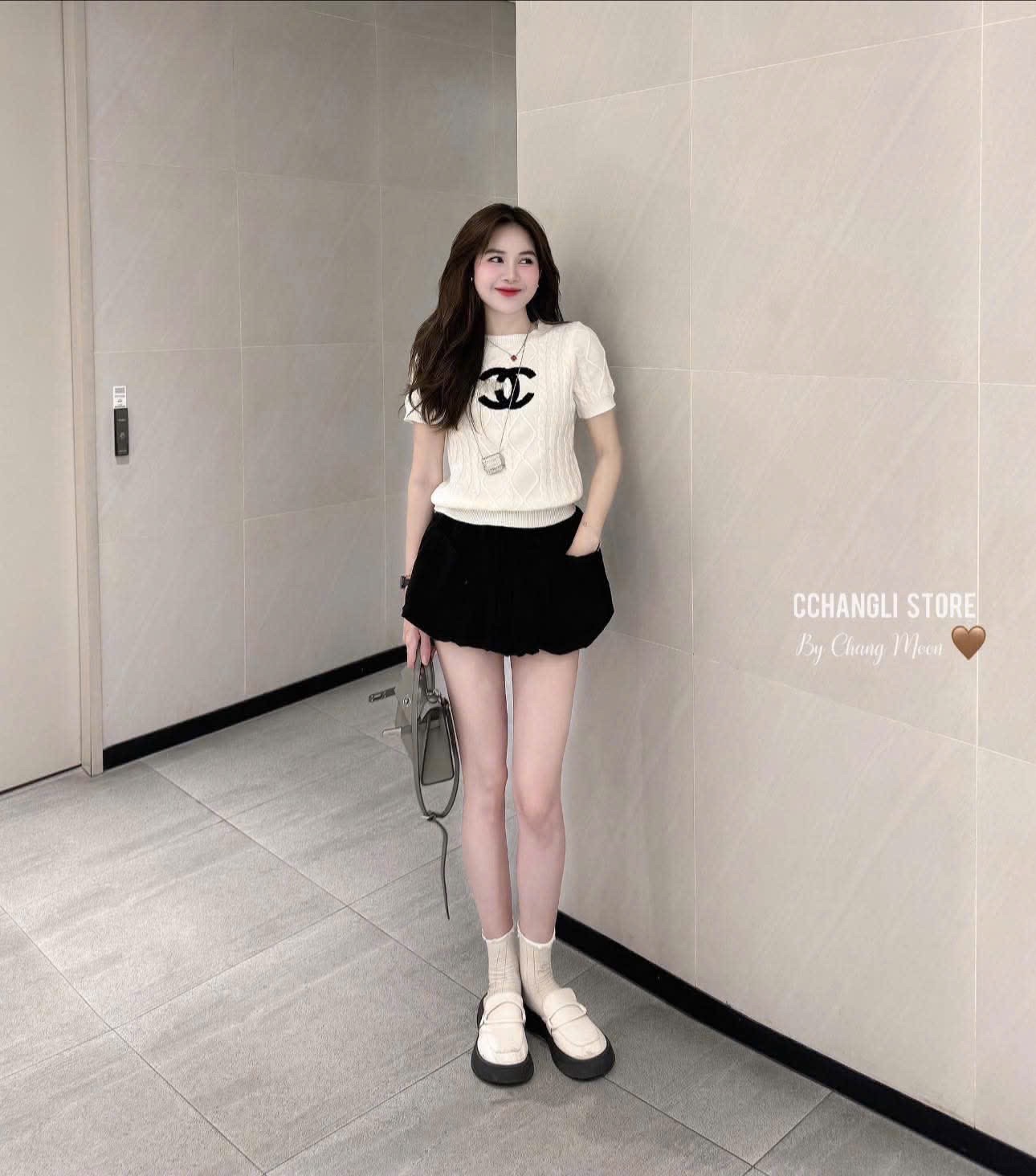 ÁO LEN TRẮNG CỘC CHỮ XÙ CLN QC