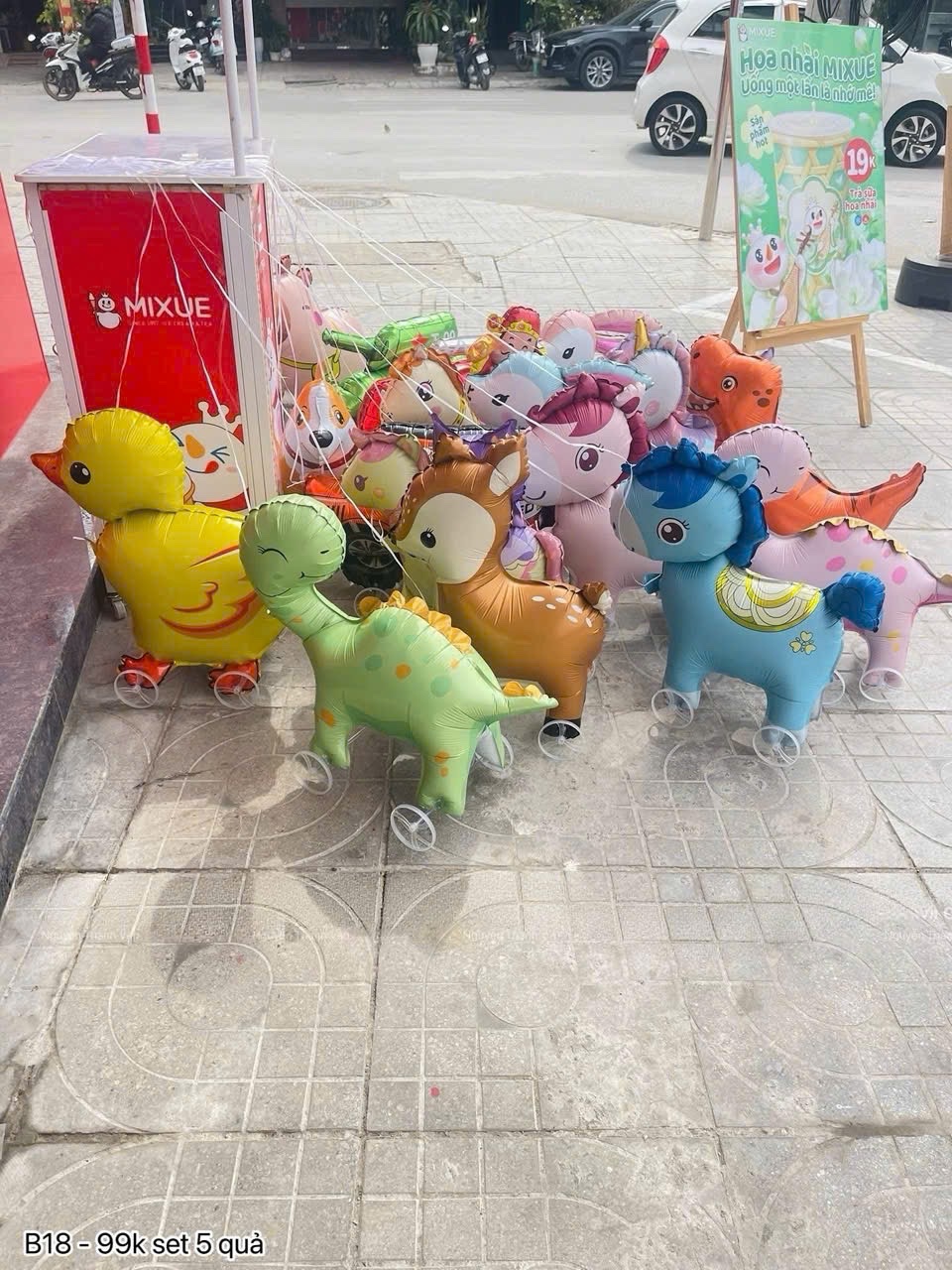 SET 5 QUẢ BÓNG BAY XE KÉO