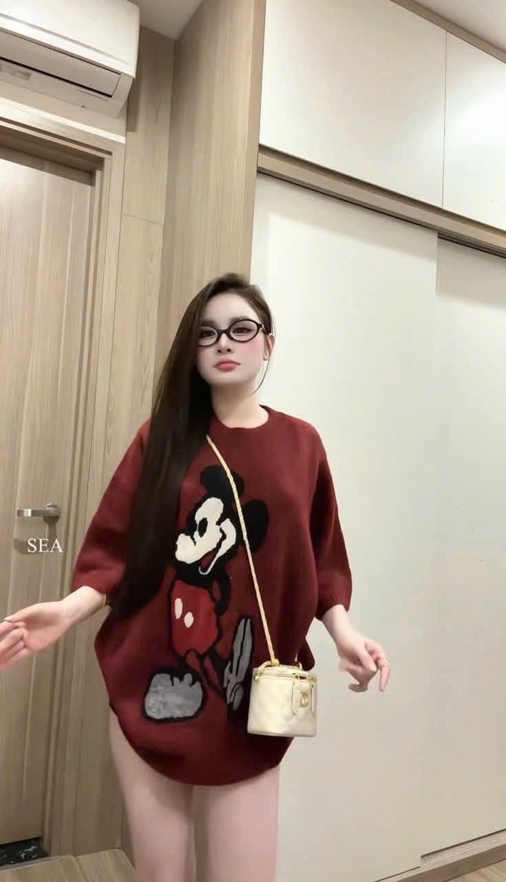 ÁO LEN CỘC MICKY DÁNG DÀI QC 3 MAU