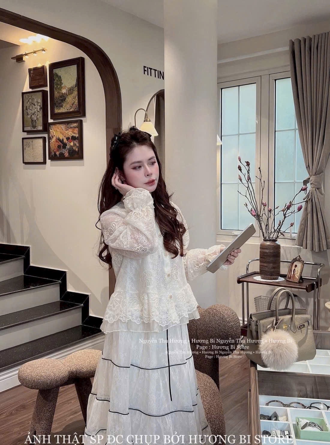 CHÂN VÁY 5 TẦNG KEM PHỐI ĐEN QCCC