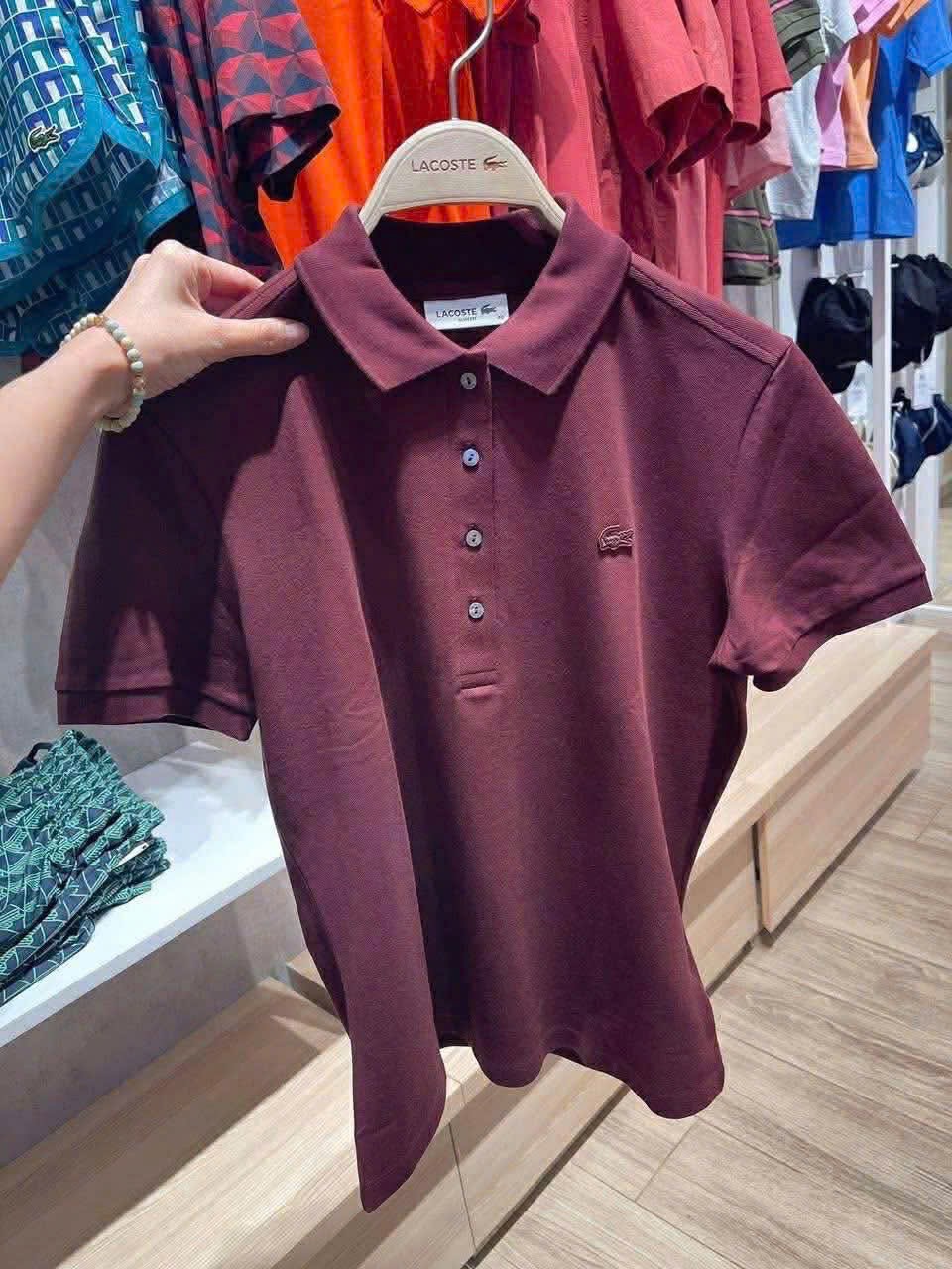 Hàng nhà máy - ÁO POLO LCT NỮ THÊU CÁ SẤU ĐỎ