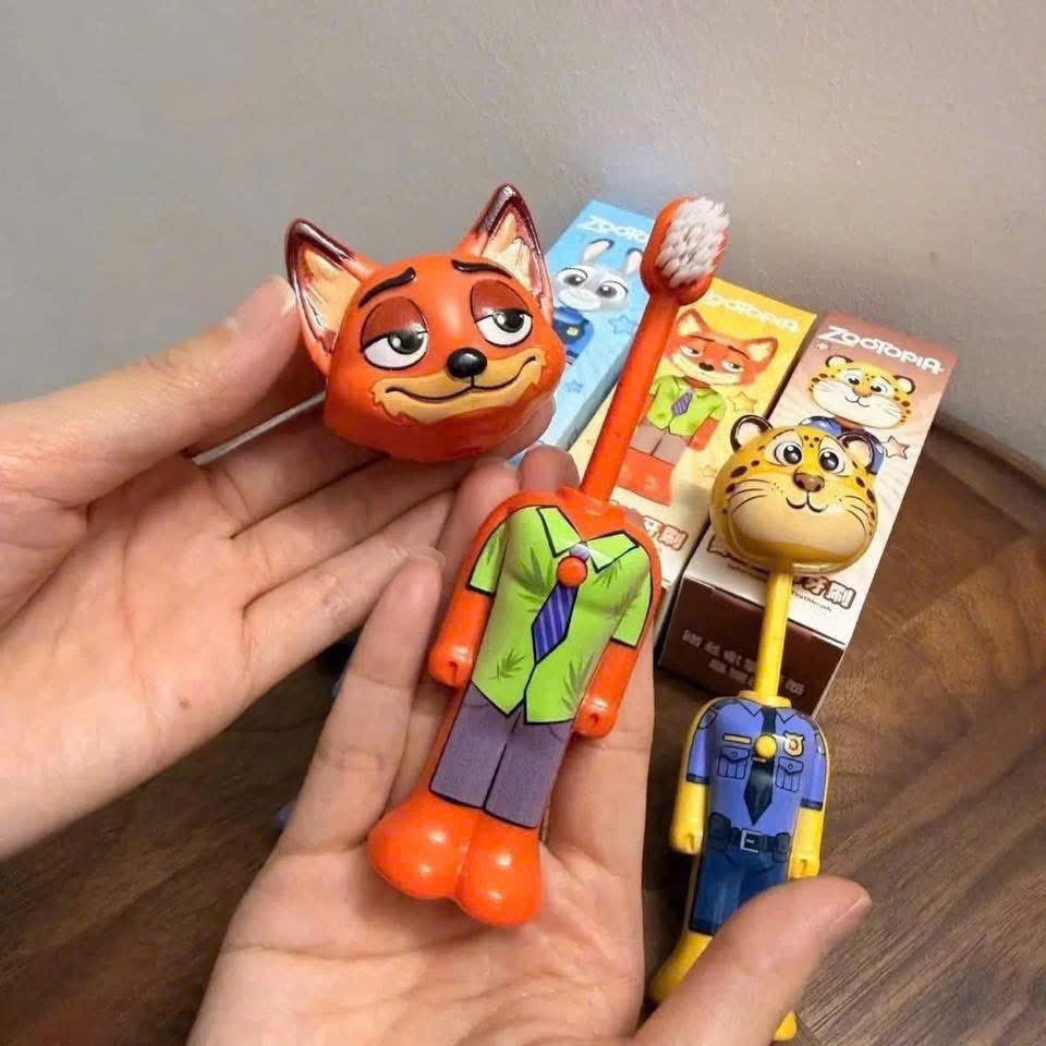 SET 3 BÀN CHẢI HÌNH THÚ CHO BÉ