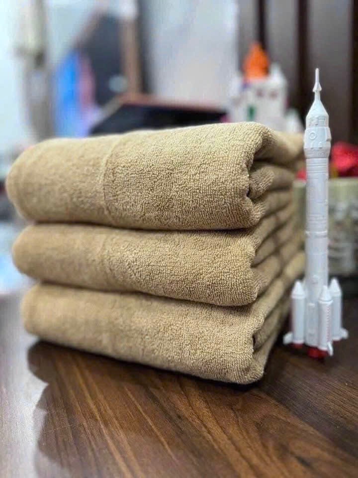 SET 2 KHĂN TẮM SỢI TRE BE NÂU