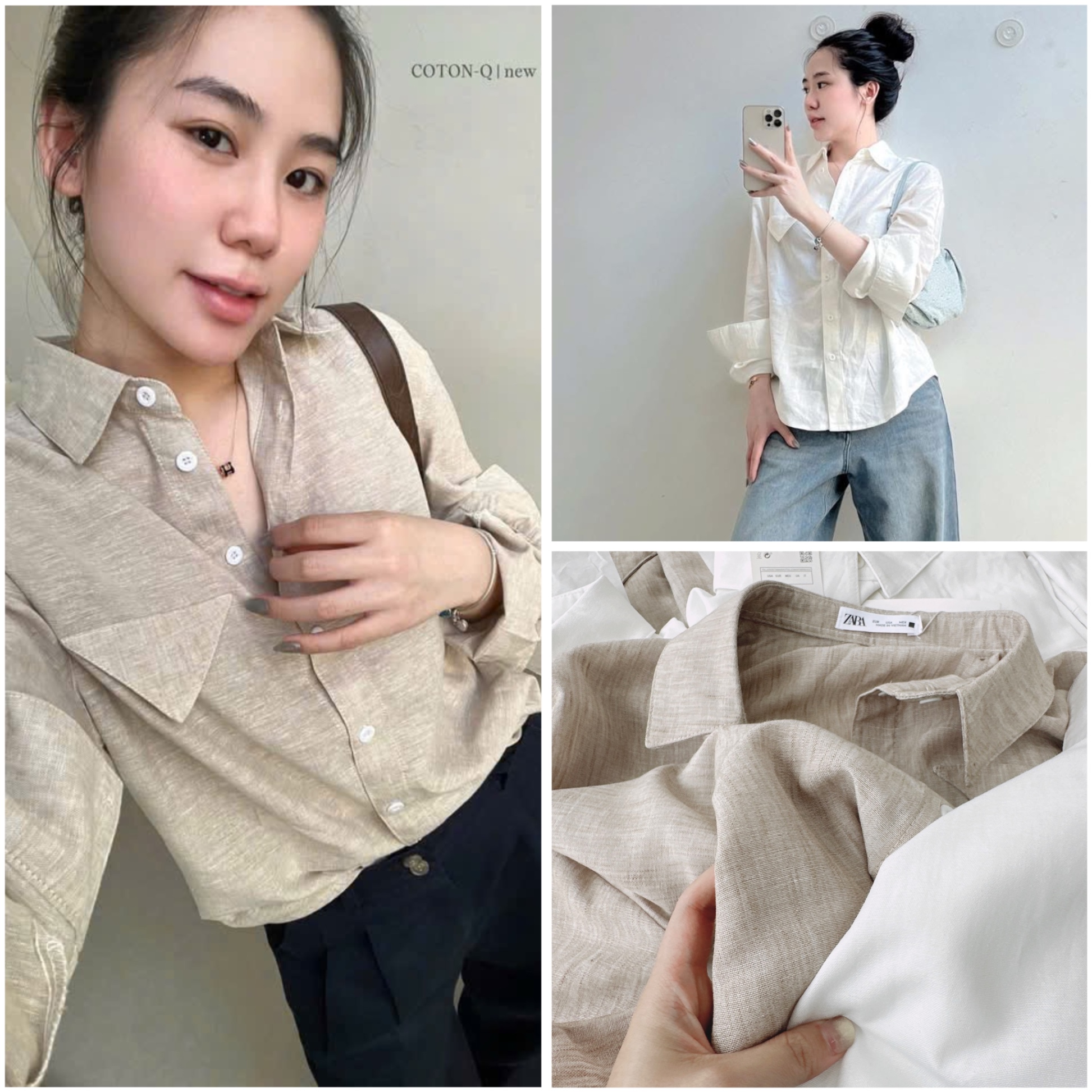 ÁO SƠ MI XƯỚC TÚI NGỰC 2 MÀU