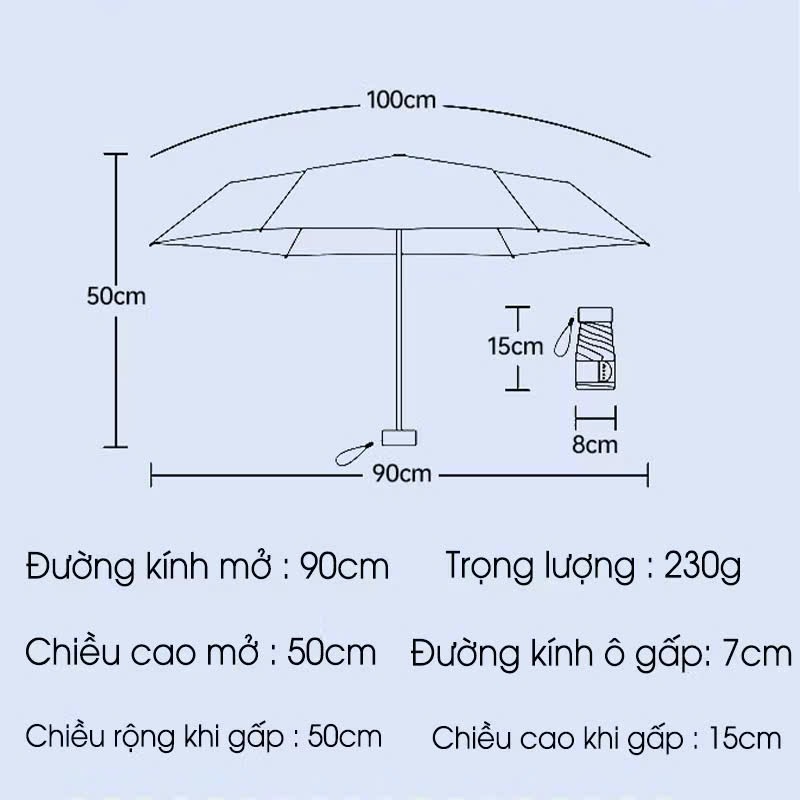 Ô GẤP GỌN MINI