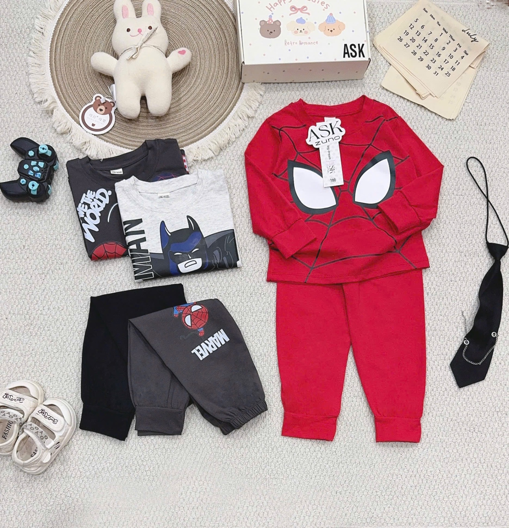 SET 3 BỘ DT HÌNH NGƯỜI NHỆN MAVEL BT