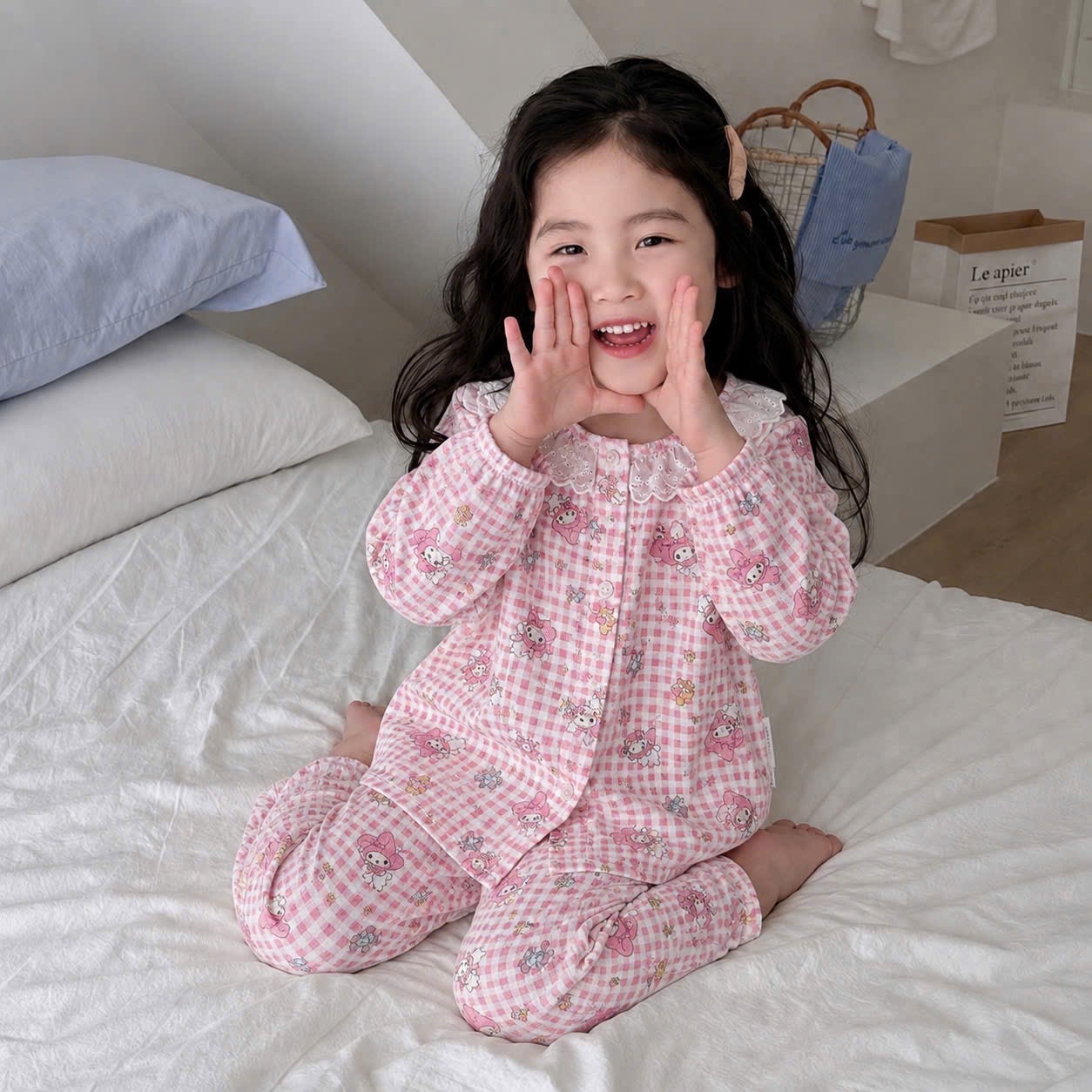 SÉT MẸ CON CỔ REN 2 MÀU