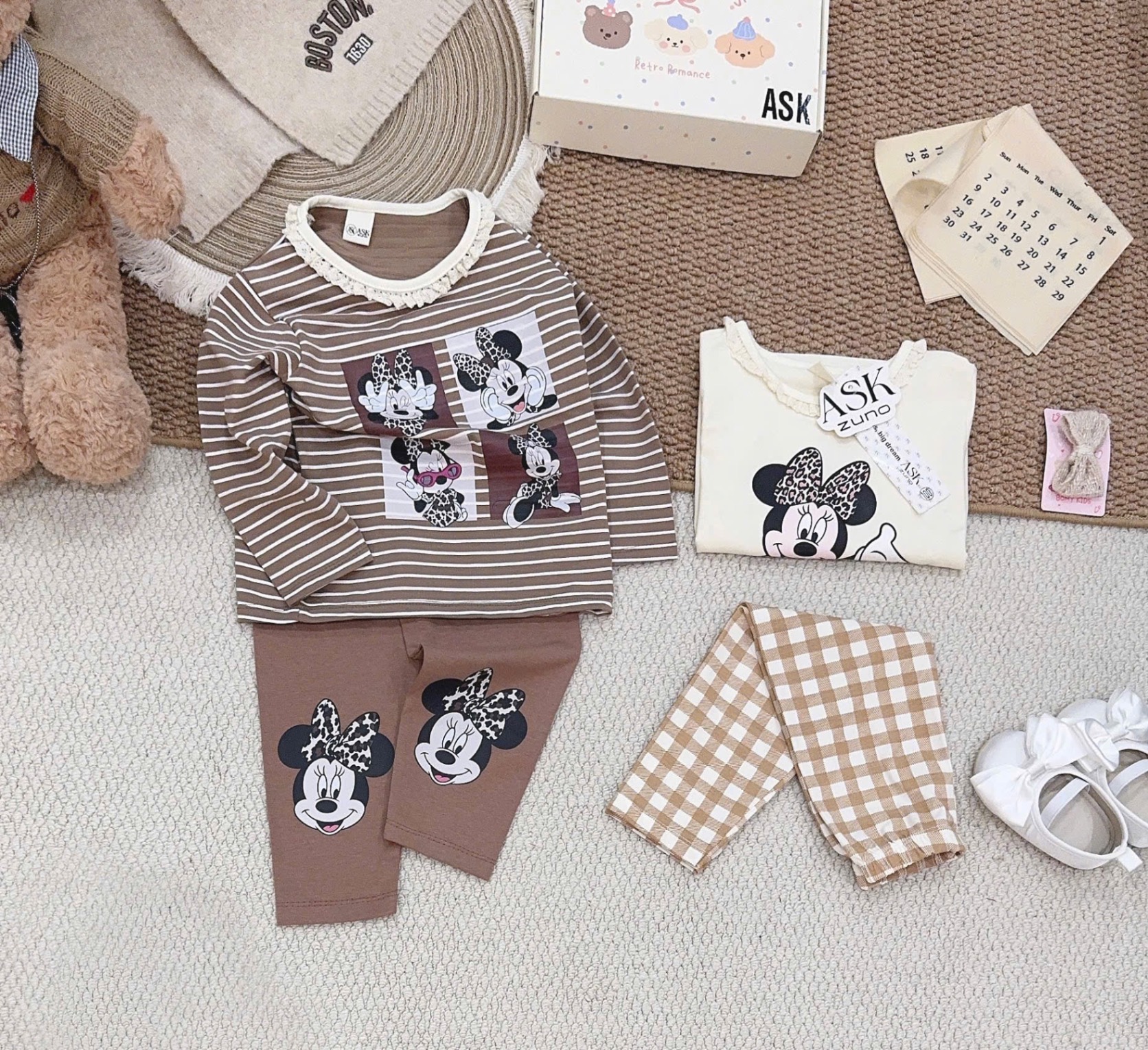 SÉT 2 BỘ MICKY DAI TAY CHO BG
