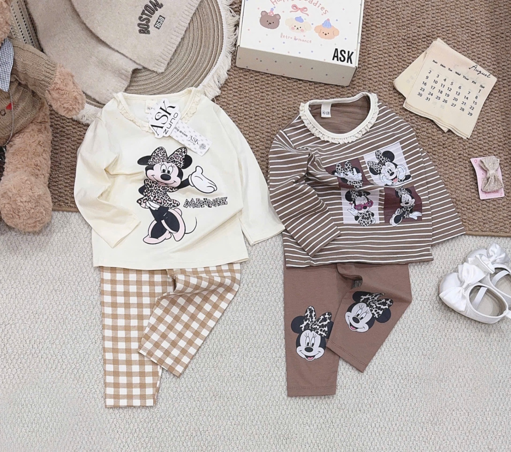 SÉT 2 BỘ MICKY DAI TAY CHO BG