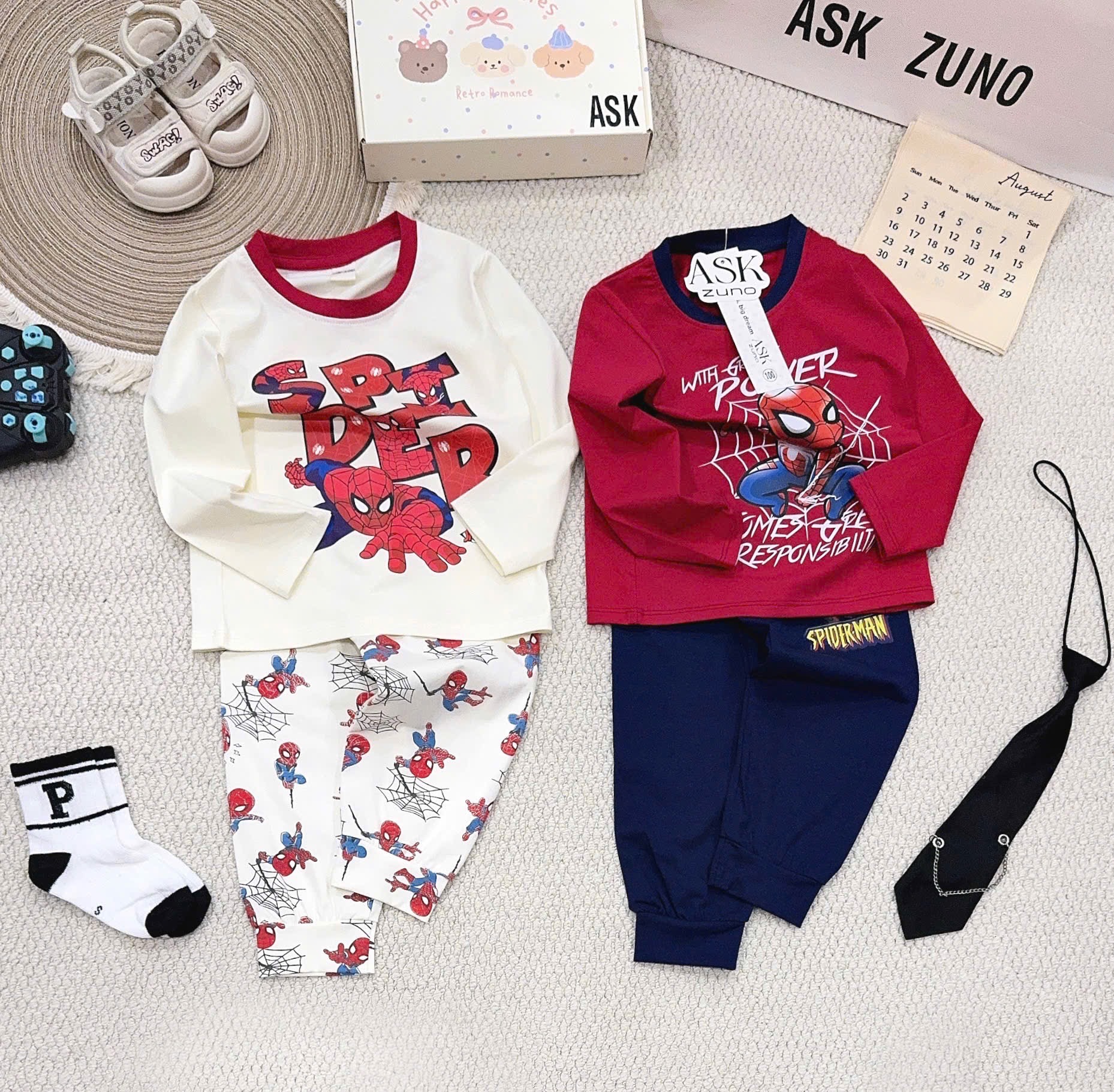 SÉT 2 BỘ DÀI TAY NGƯỜI NHỆN CHO BT
