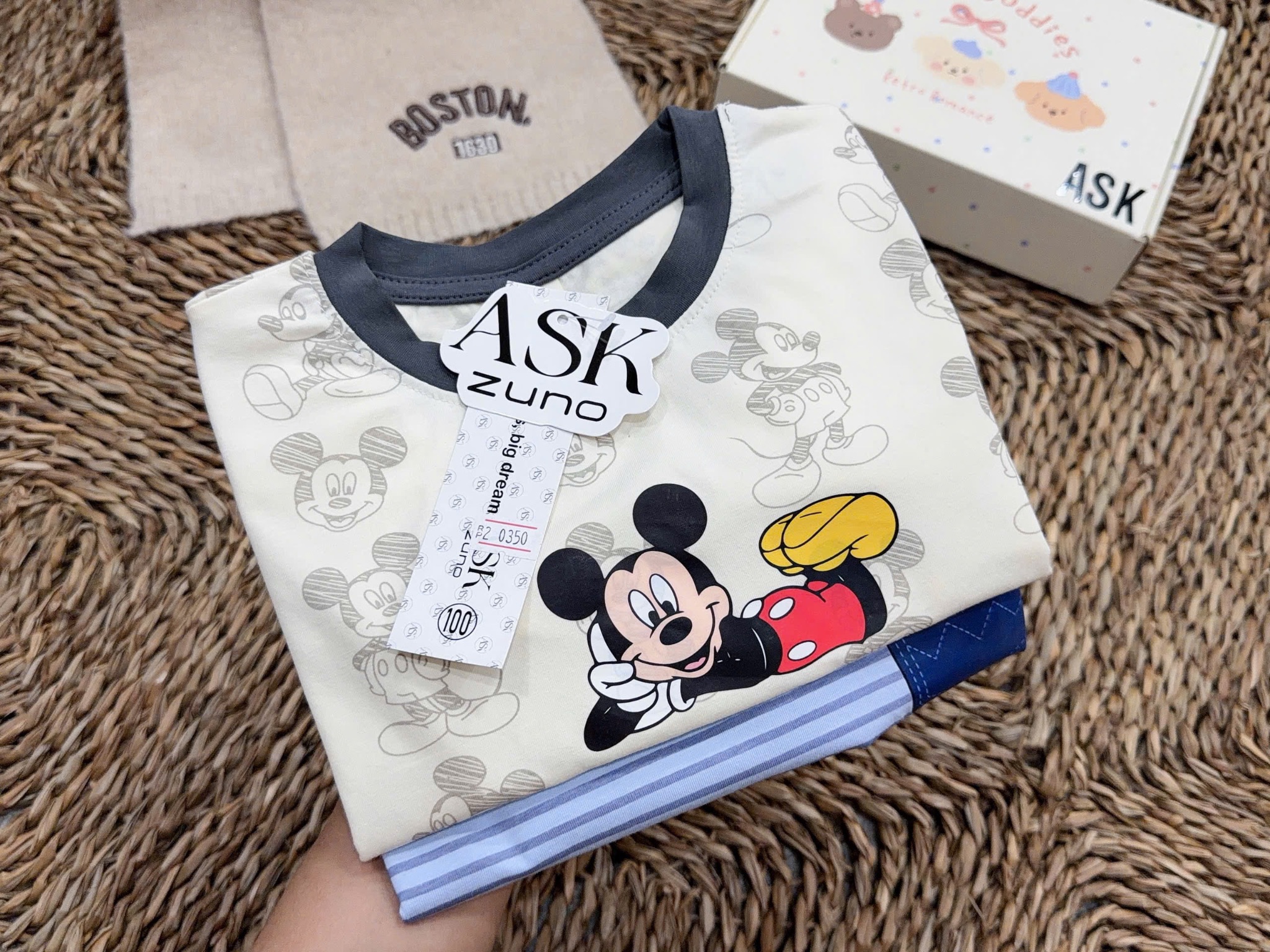 SÉT 2 BỘ MICKY CHO BT