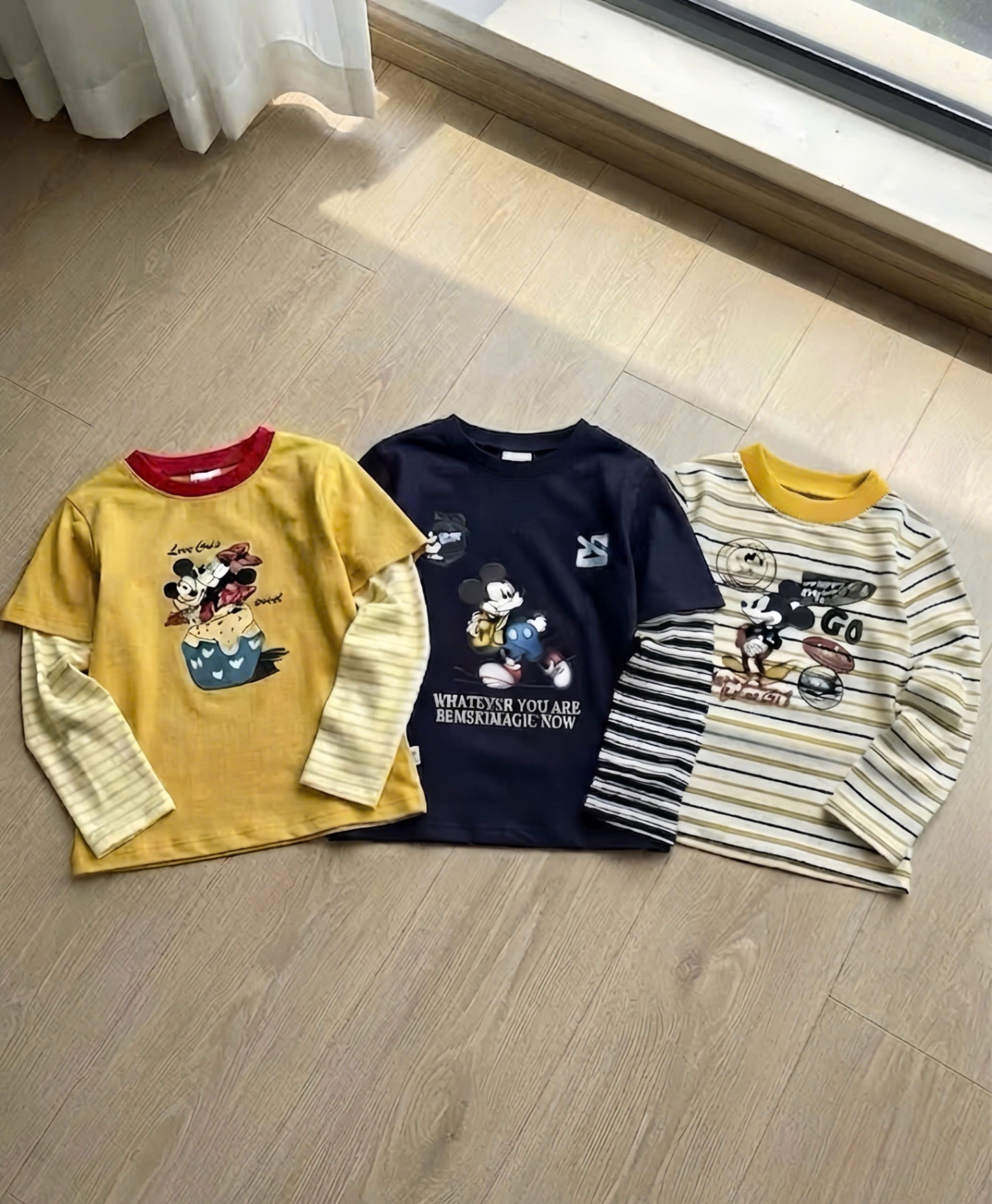 SÉT 3 ÁO KICKY PHỐI TAY CHO BT