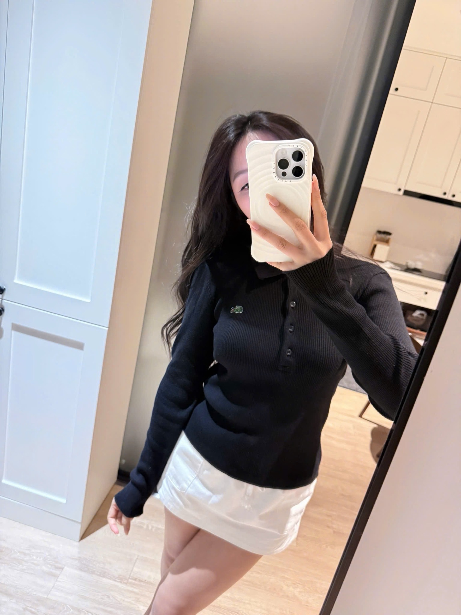 POLO LEN TĂM DÀI TAY THÊU CÁ SẤU