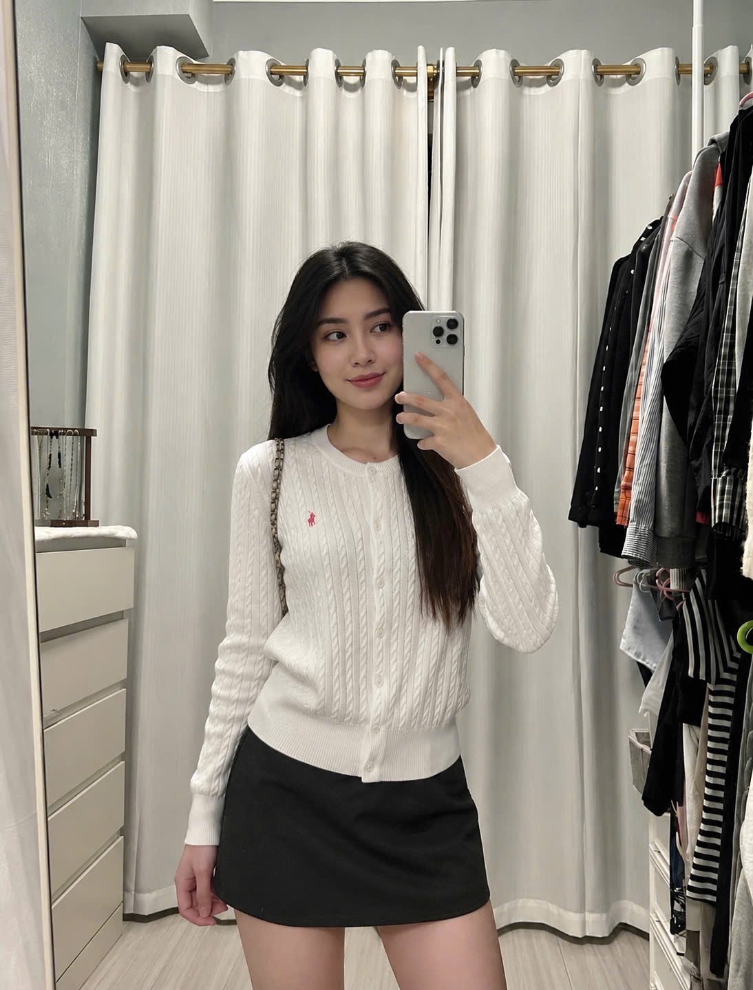 TRẮNG VẶN THỪNG NHỎ THÊU NGỰA CHO NỮ
