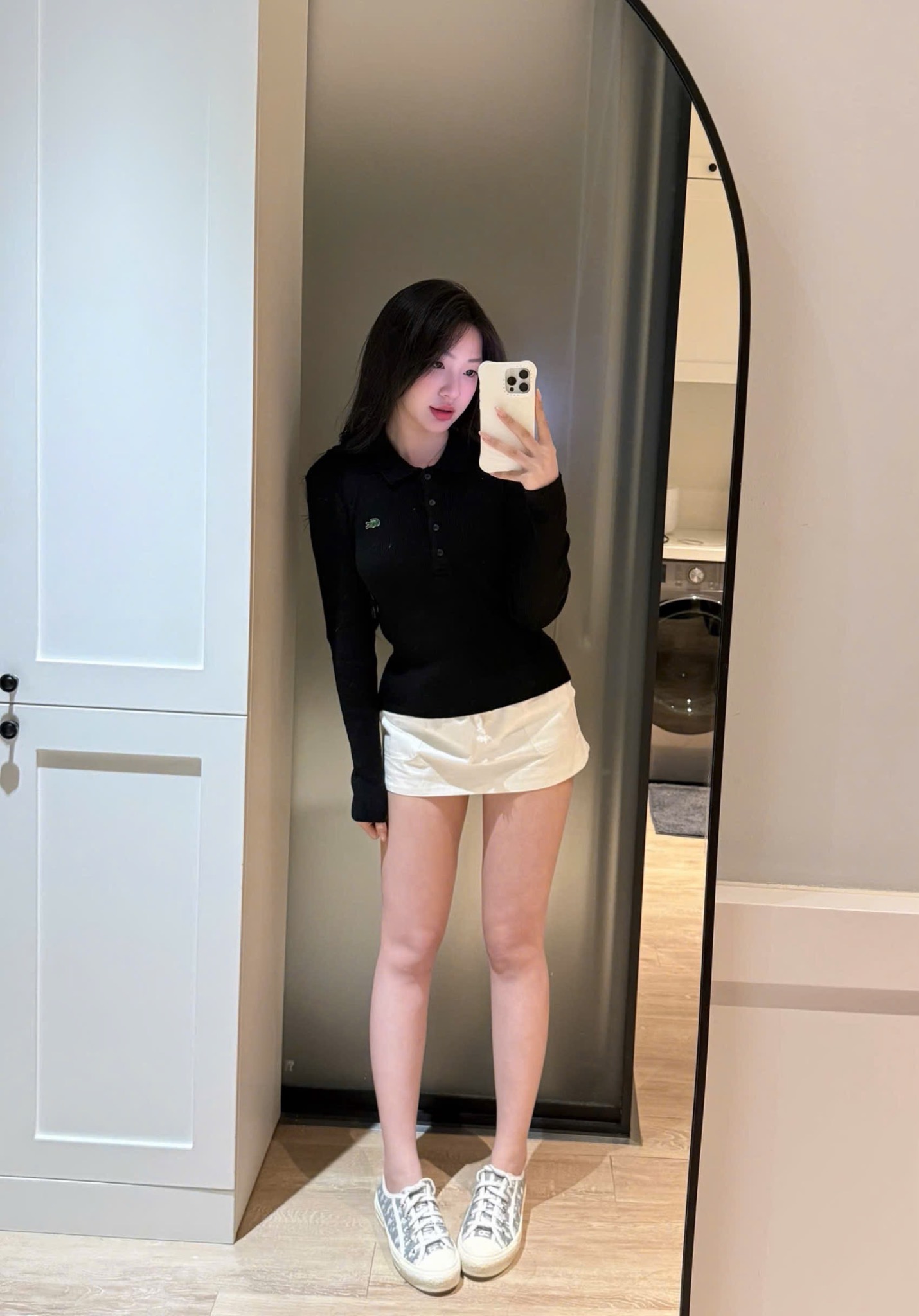 POLO LEN TĂM DÀI TAY THÊU CÁ SẤU