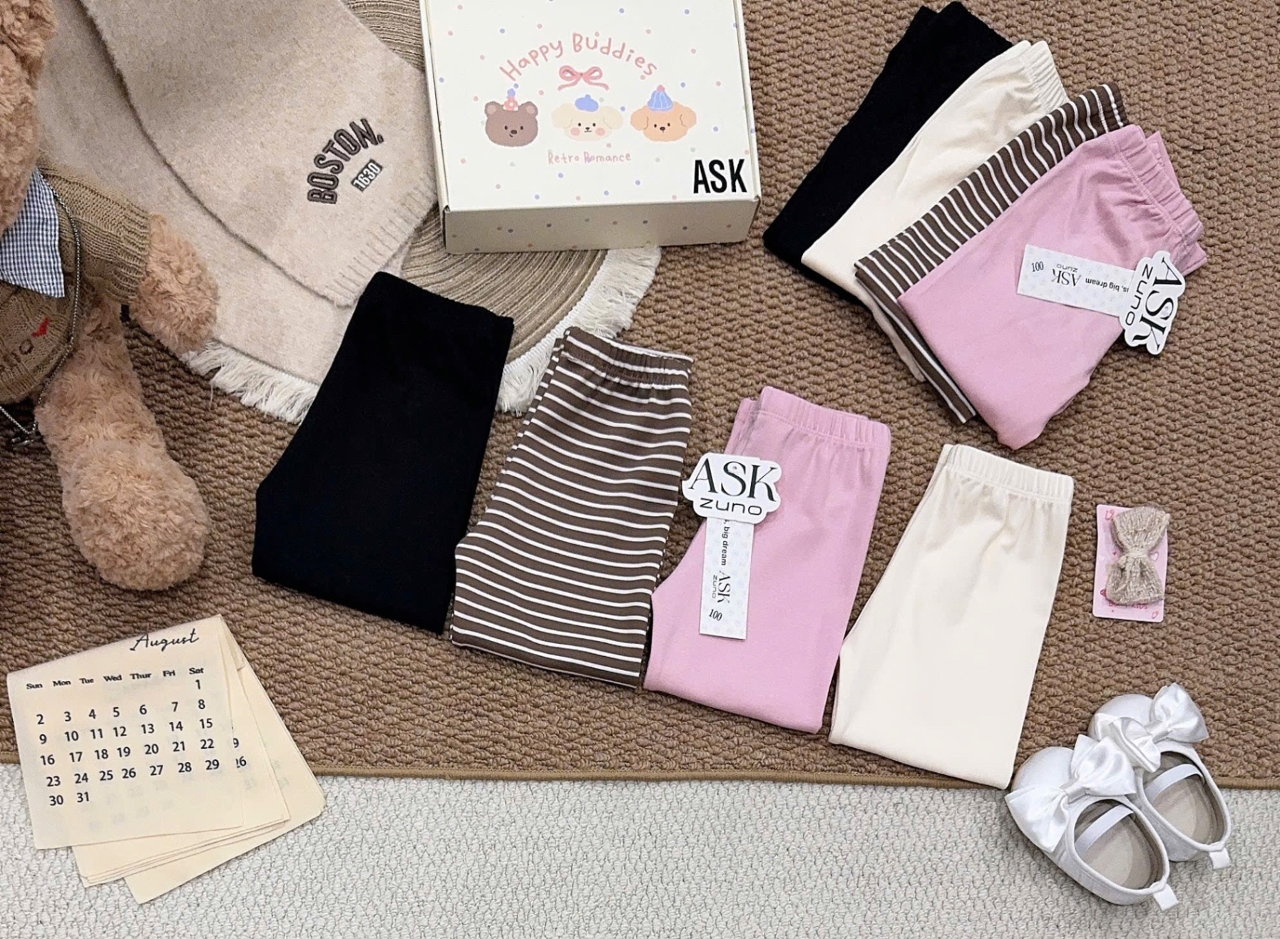 SÉT 4 QUẦN LEGGING CHO BG