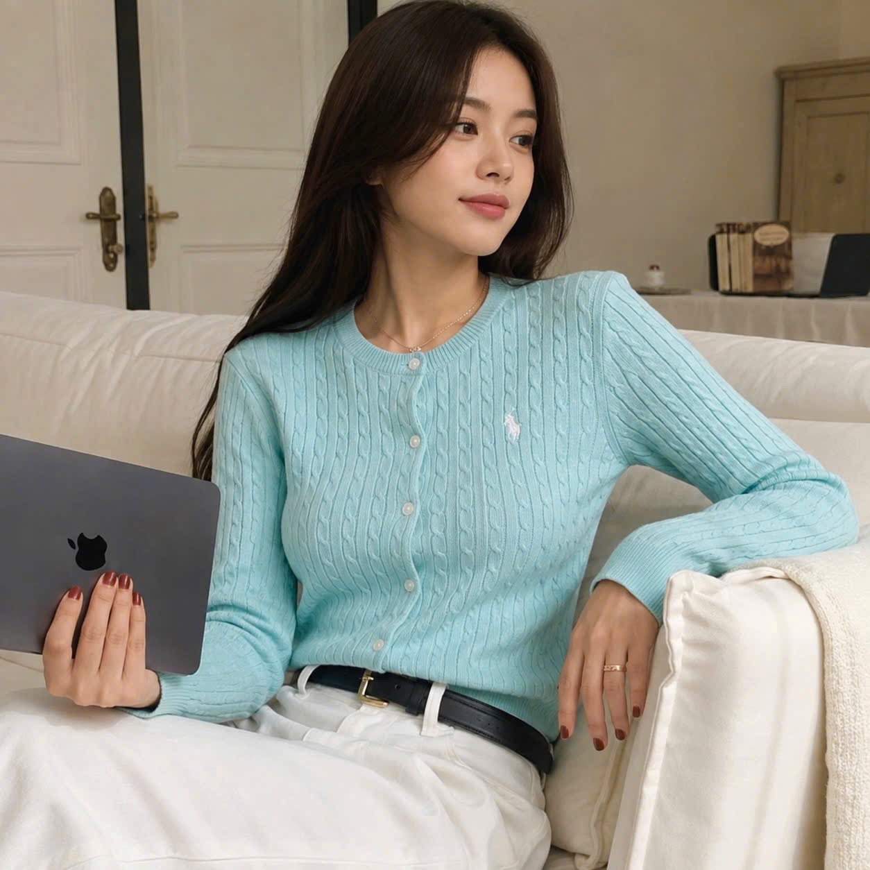 CDG XANH NGỌC THÊU NGỰA
