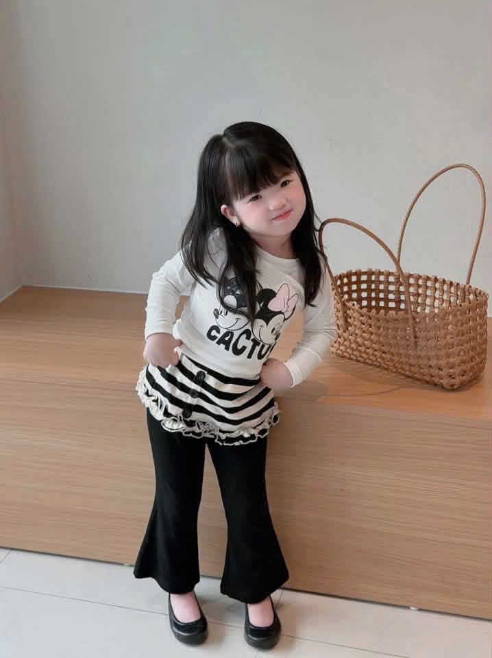 SÉT ÁO MICKY QUẦN LOE CHO BG