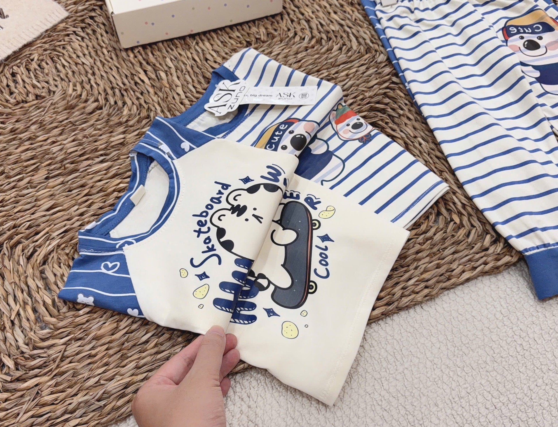 SÉT 2 BỘ THUN COTTON DÀI TAY CHO BT