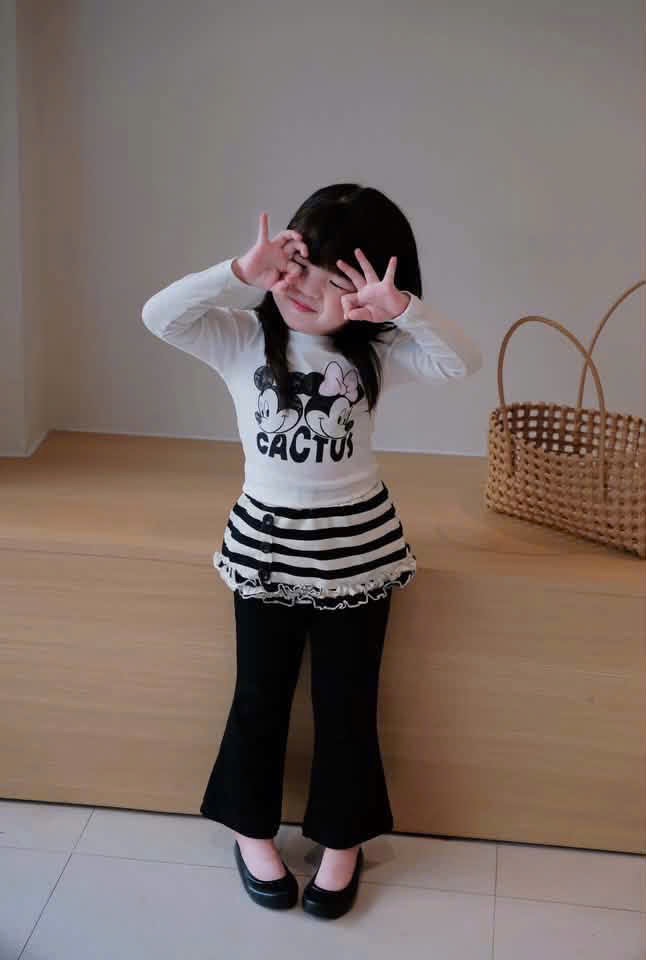 SÉT ÁO MICKY QUẦN LOE CHO BG