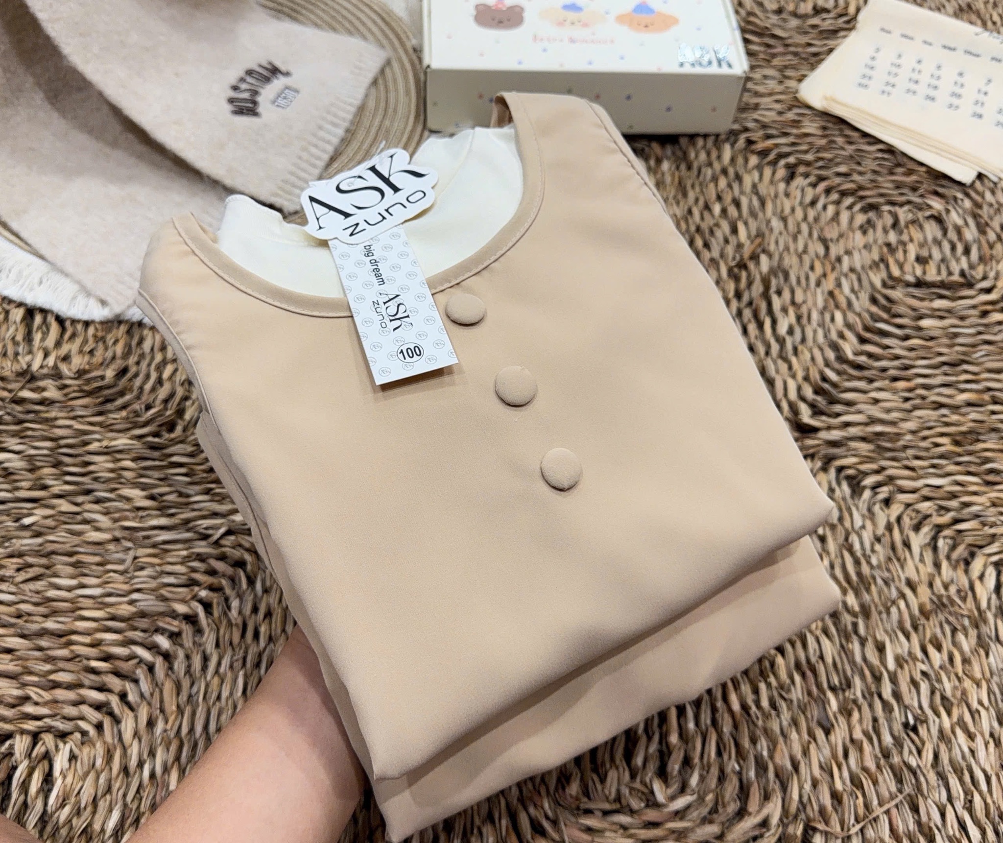 SÉT 2 MÓN VÁY + ÁO GIỮ NHIỆT CHO BG
