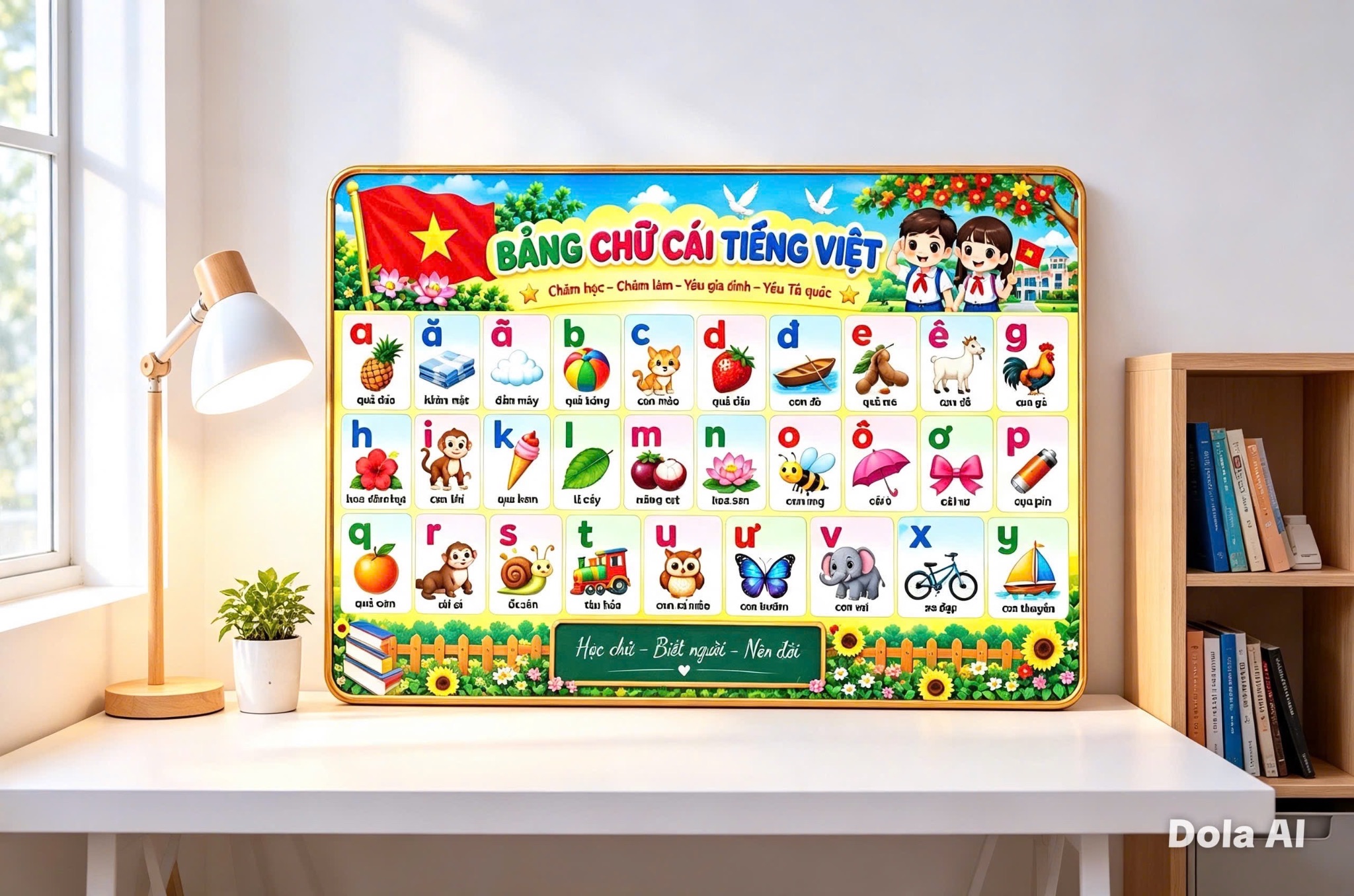 BẢNG CHỮ CÁI TIẾNG VIỆT CHO BÉ