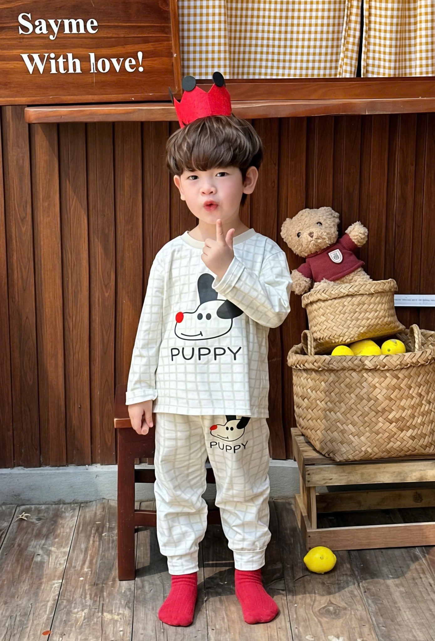 SÉT 2 BỘ BÉ TRAI PUPPY CHO BG