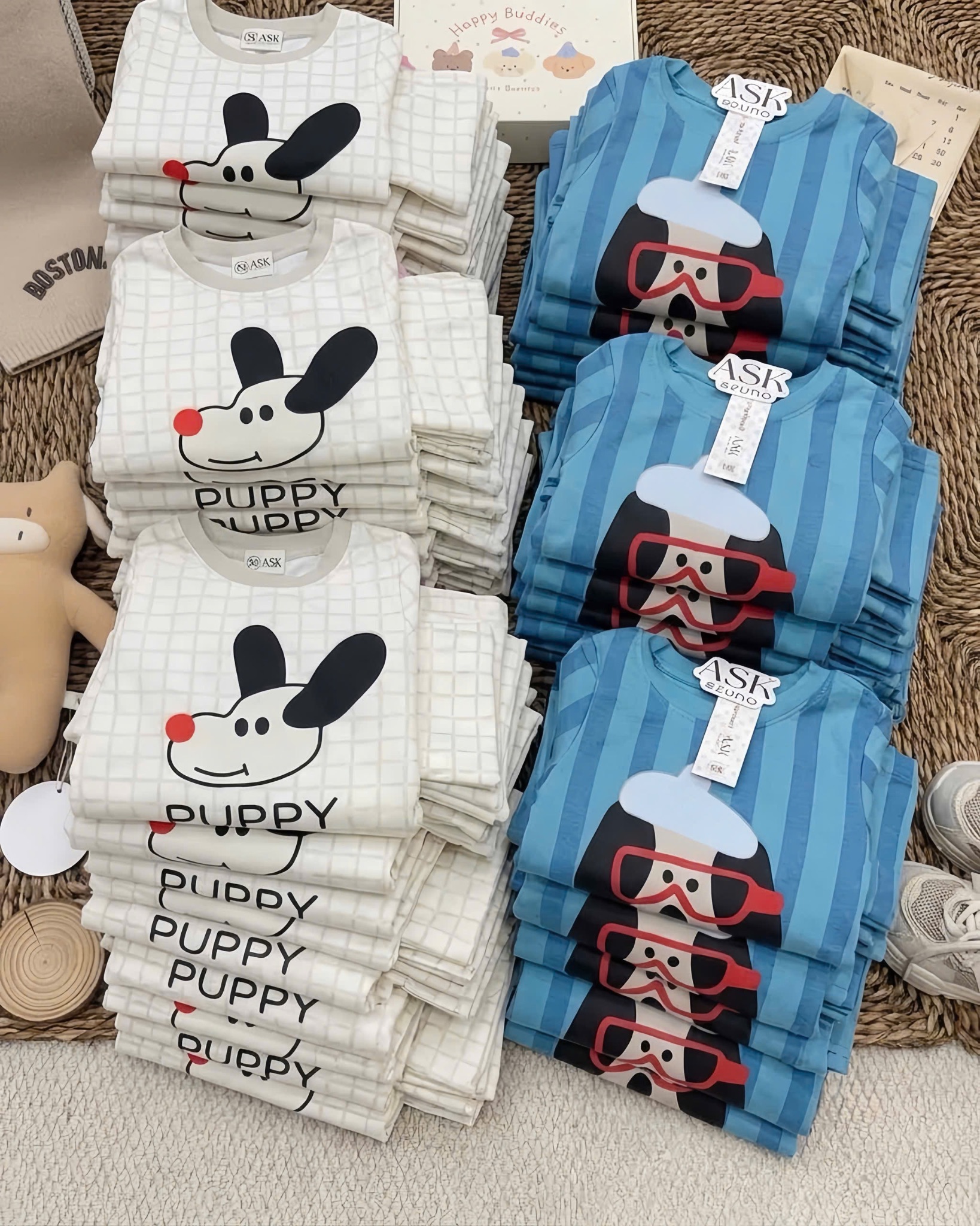 SÉT 2 BỘ BÉ TRAI PUPPY CHO BG
