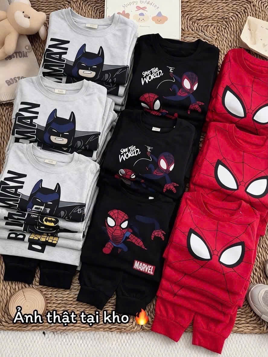 SÉT 3 BỘ SIÊU NHÂN BATMAN 3 MÀU ĐỎ ĐEN GHI CHO BT
