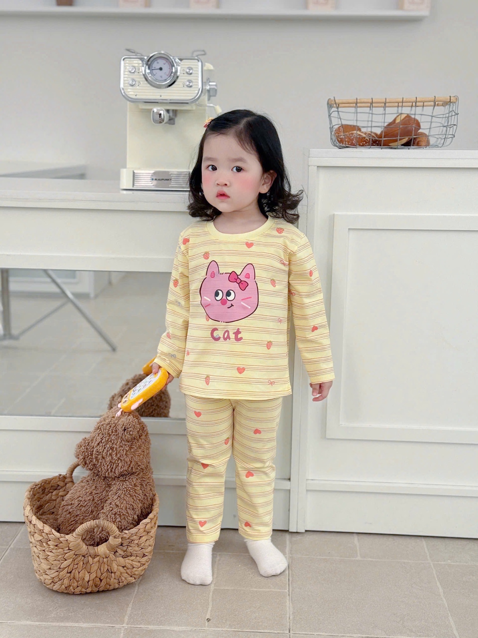 SÉT 2 BỘ PUPPY THU ĐÔNG VÀNG TÍM CHO BG