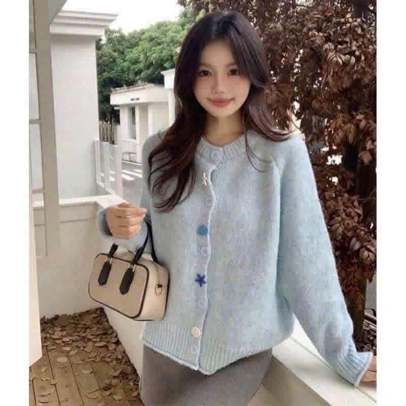 ÁO LEN XANH SAO BIỂN CHO NỮ