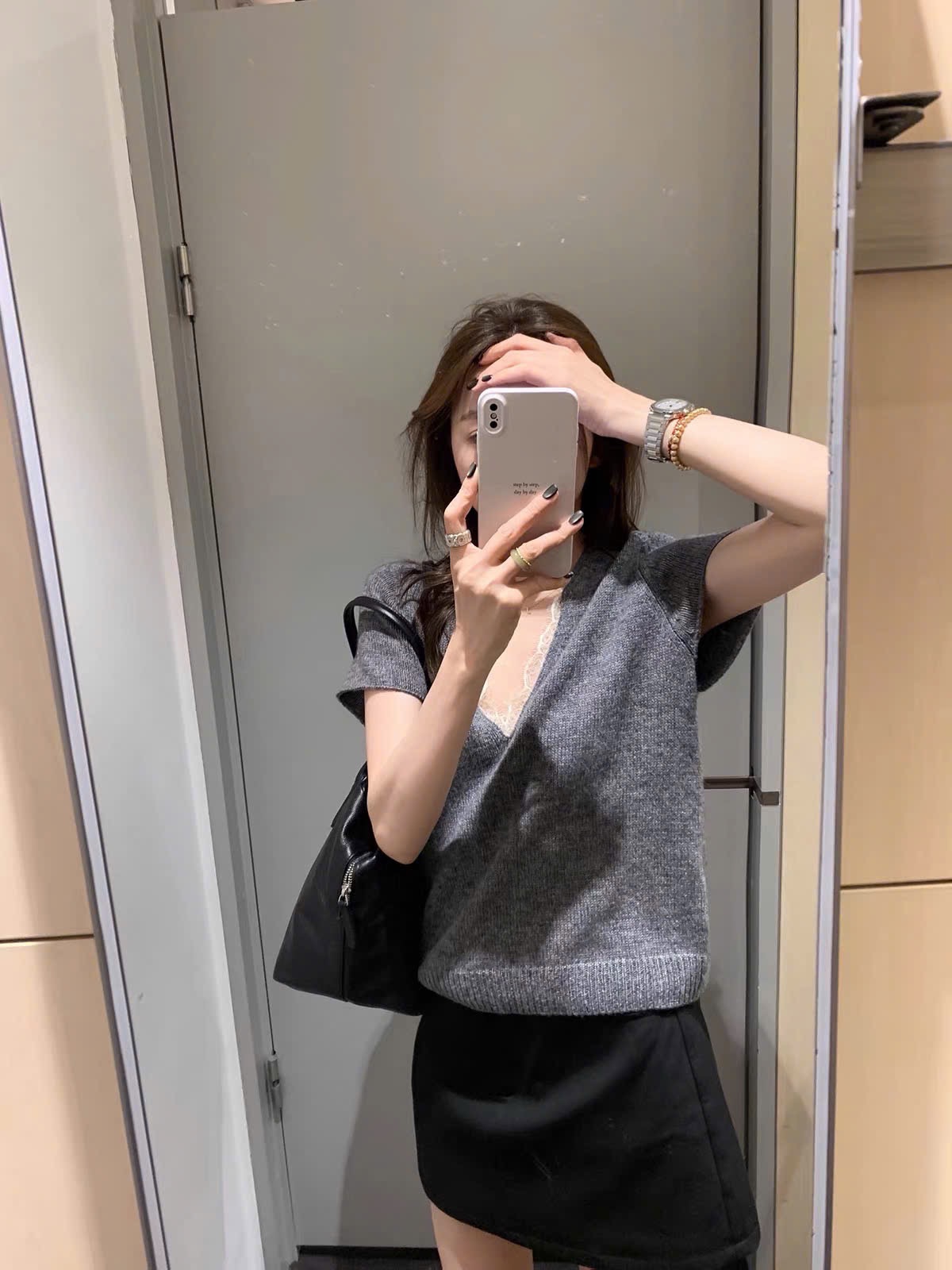 LEN MÀU GHI CỔ TIM CỔ REN CHO NỮ