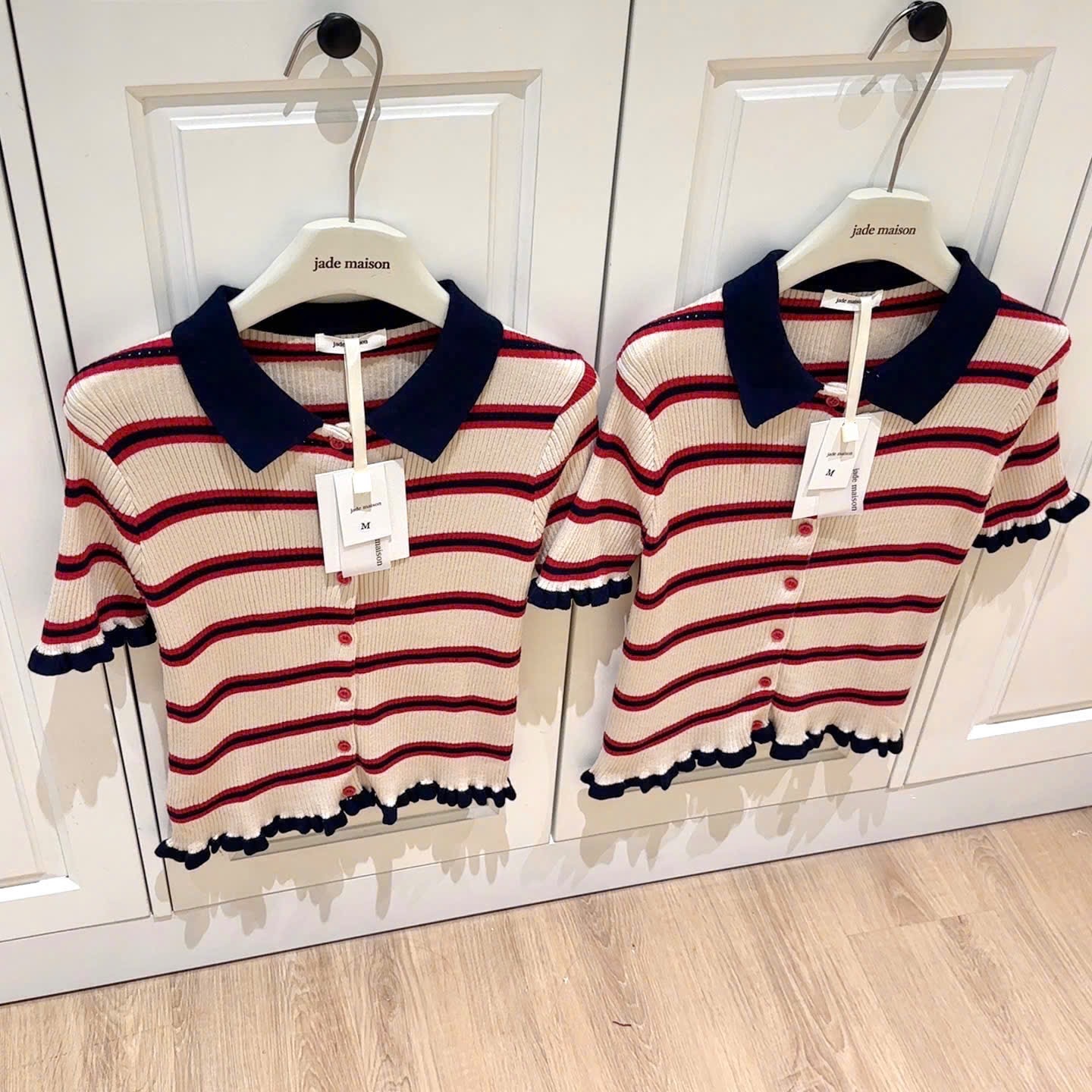 CDG SỌC KẺ ĐỎ PHỐI MÀU CHO NỮ