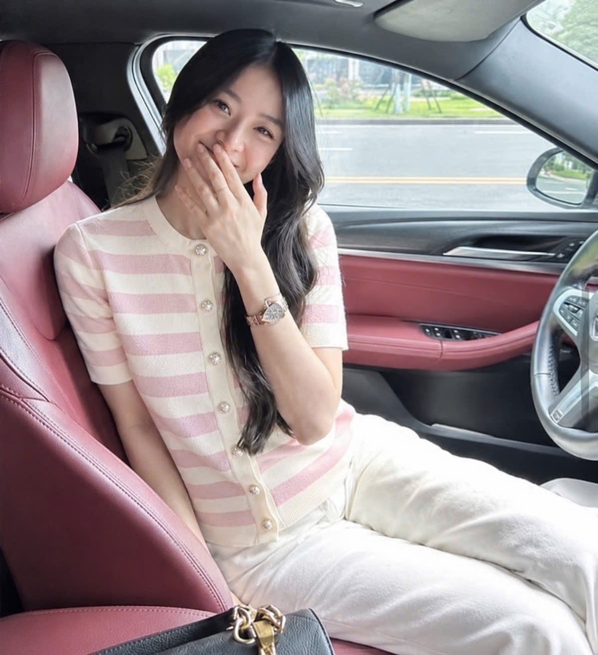 GOM - CDG KẺ NGANG CỘC TAY 3 MÀU CHO NỮ
