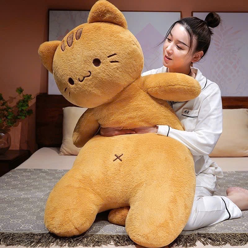 GOM - GỐI ÔM HÌNH CON MÈO MÀU VÀNG