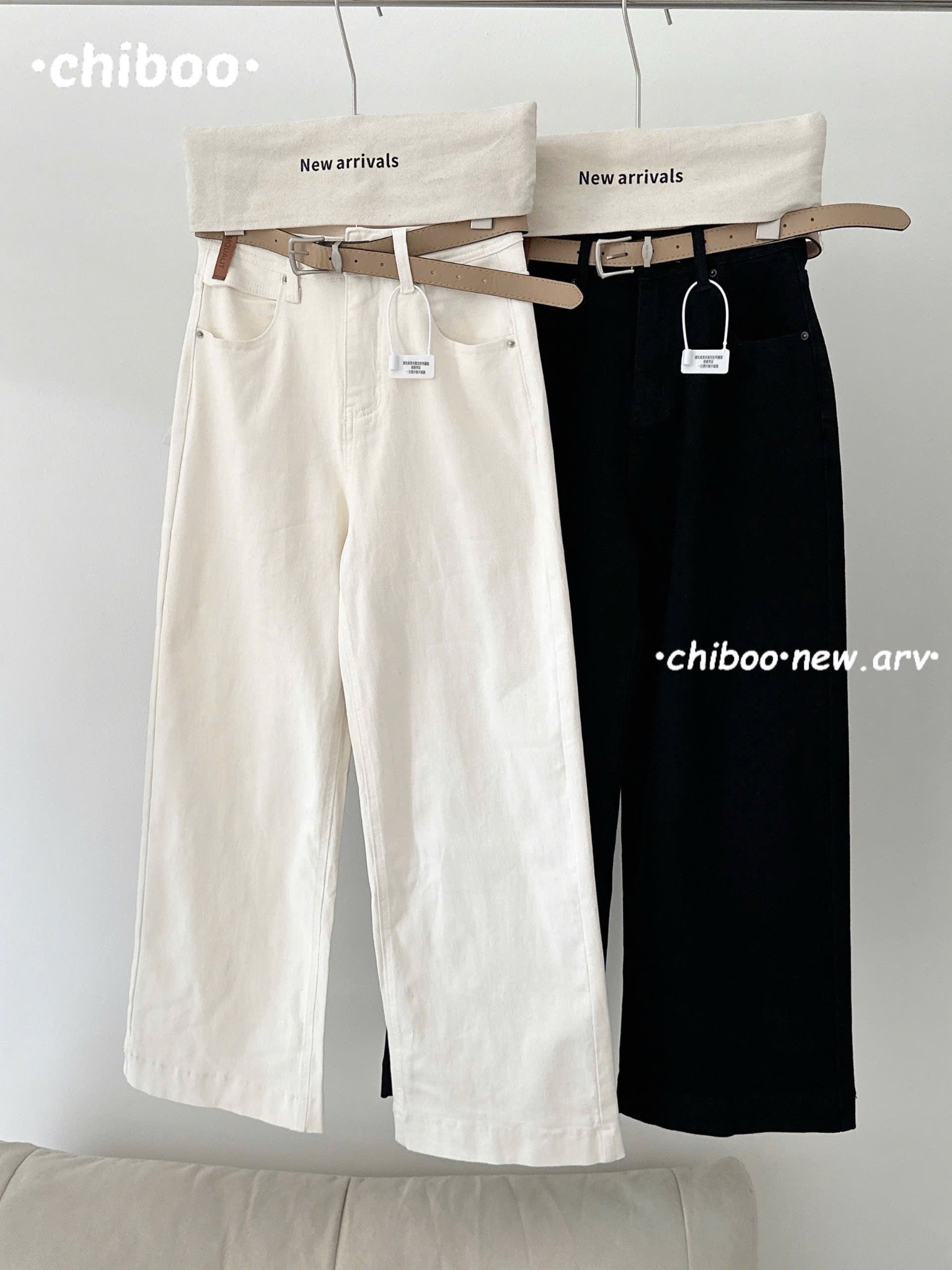 QUẦN KAKI KÈM ĐAI 2 MÀU CHO NỮ