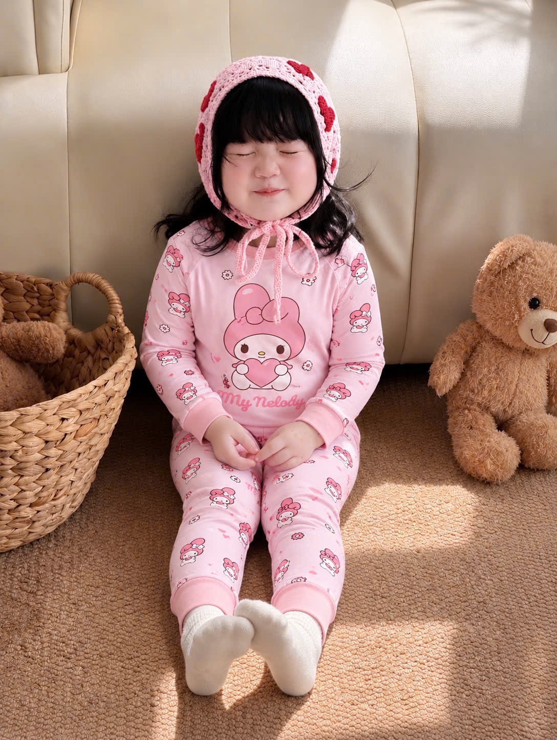 SÉT 2 BỘ KUROMI HỒNG TÍM CHO BG