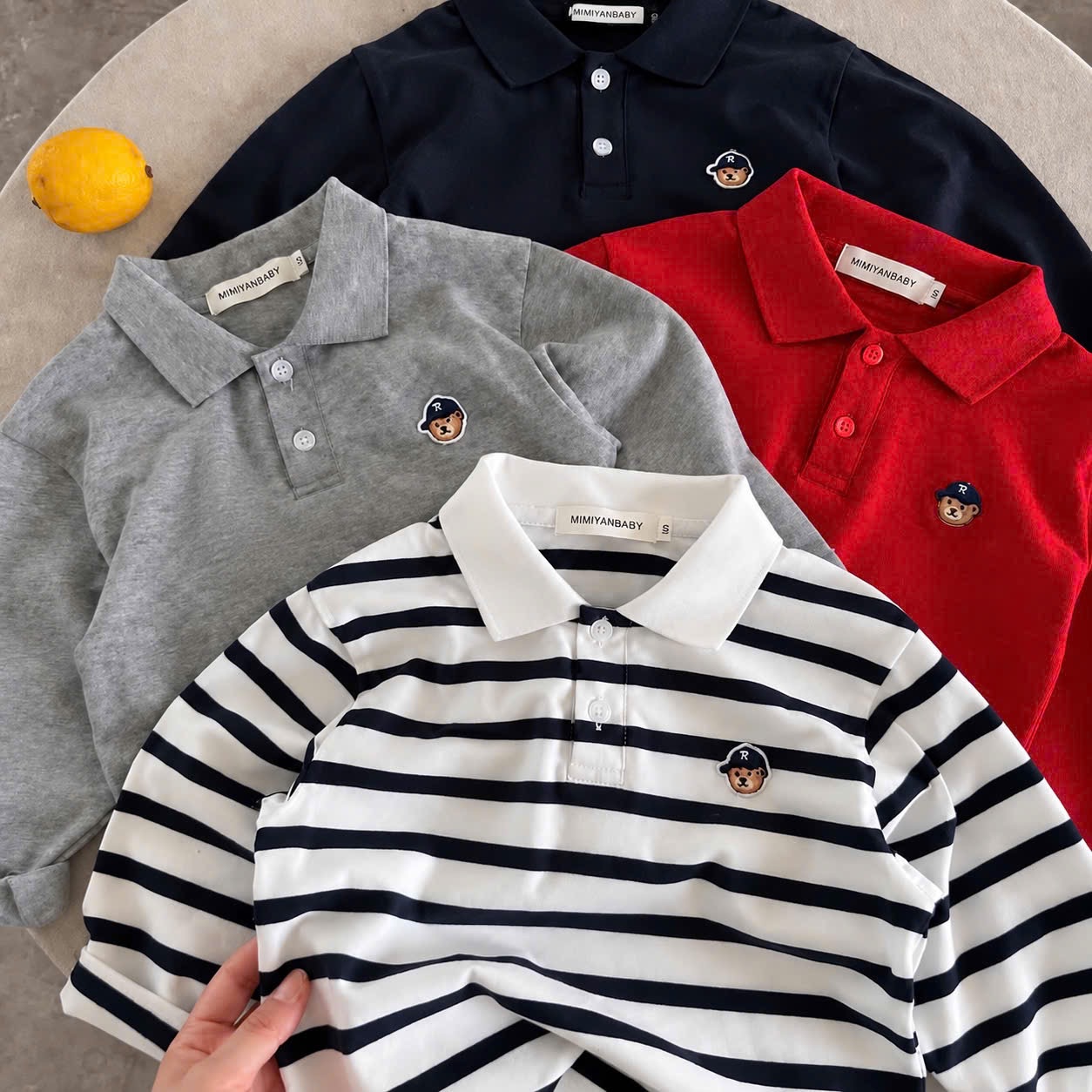 SÉT 4 ÁO GẤU POLO CHO BT
