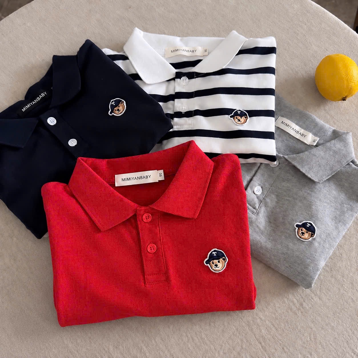 SÉT 4 ÁO GẤU POLO CHO BT